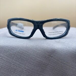 Leader Metrix Youth Sports Safety Glasses Black Glitter Frames 56-15 ASTM F803